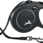TRIXIE FLEXI NEW CLASSIC IN FETTUCCIA, L, 5M, NERO