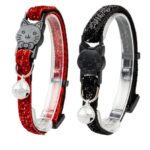 d LG CAT COLLAR GLITTER 2 NYLON 20-30CM / 10MM MIXED COLORS