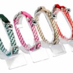 d LG CAT COLLAR RETRO HEART 20-30CM / 10MM MIXED COLORS