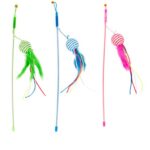 d LG PLAYING ROD FEATHERED BALL MIX 46CM
