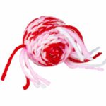 d LG WOOLY BALL WITH SOUND 5X5X5CM RED/WHITE