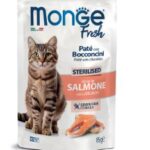 MONGE FRESH BUSTE CAT STERILIZZATO SALMONE 85GR
