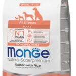MONGE ALL BREEDS DOG ADULT SALMONE E RISO 2,5KG