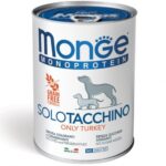 MONGE DOG MONOPROTEICO 100% TACCHINO PATE' 400GR