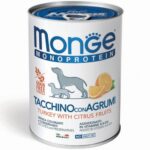 MONGE DOG MONOPROTEICO FRUTTA TACCHINO E AGRUMI 400GR