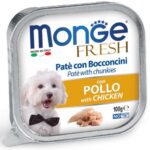 MONGE FRESH CANE POLLO 100GR
