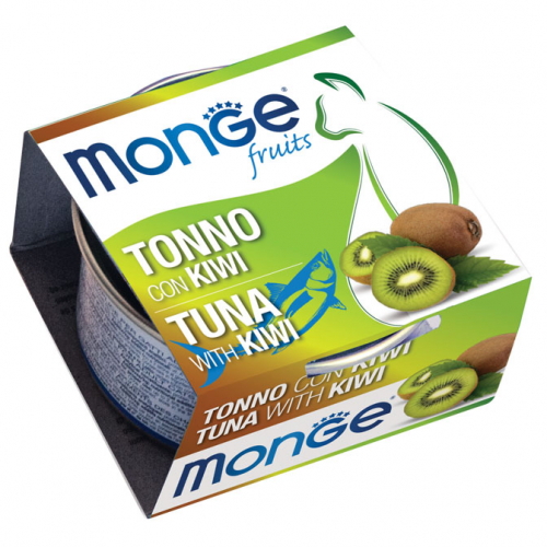 MONGE FRUITS CAT TONNO CON KIWI 80GR