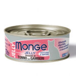 MONGE JELLY GATTO PEZZI DI TONNO E GAMBERI 80GR
