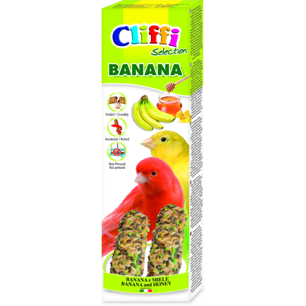 CLIFFI STICKS CANARINI BANANA E MIELE 60GR