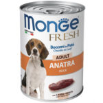 MONGE FRESH CANE ADULT ANATRA BOCCONI IN PATE' 400GR
