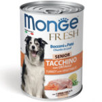 MONGE FRESH CANE SENIOR TACCHINO CON ORTAGGI 400GR