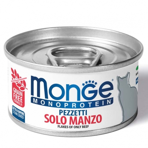 MONGE CAT PEZZETTI MONOPROTEICI MANZO 80GR