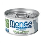 MONGE CAT SFILACCETTI MONOPROTEICI CAT POLLO E PISELLI 80GR