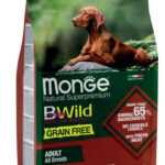 MONGE BWILD GRAIN FREE DOG AGNELLO, PATATE E PISELLI 2,5KG