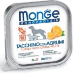 MONGE DOG MONOPROTEICO FRUTTA TACCHINO E AGRUMI 150GR