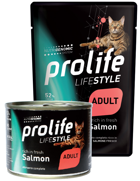 PROLIFE CAT LIFESTYLE ADULT SALMON - Busta 85g