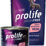 PROLIFE DOG GRAIN FREE ADULT LAMB&POTATO MINI - Busta 100g