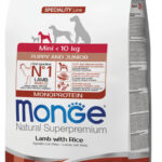 MONGE MINI PUPPY AGNELLO E RISO 7,5KG