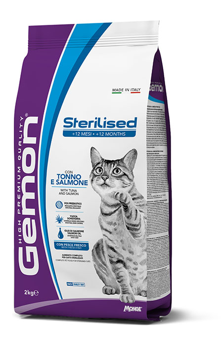 MONGE GEMON STERILIZZATO TONNO/SALMONE 7KG