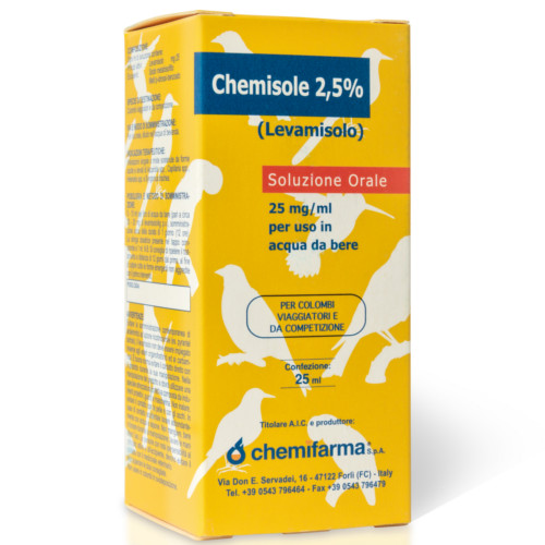 CHEMIFARMA CHEMISOLE 2,5% 25ML - VERMIFUGO