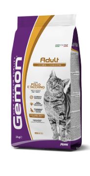 MONGE GEMON CAT ADULT POLLO E TACCHINO 2KG