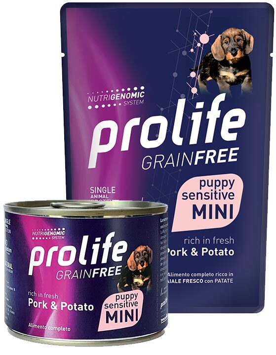 PROLIFE DOG GRAIN FREE PUPPY SENSITIVE PORK E POTATO 200GR