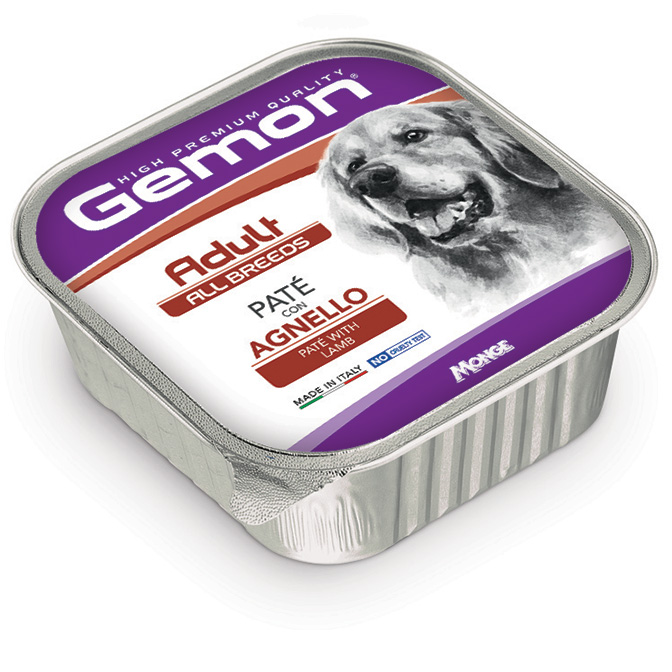 MONGE GEMON DOG AGNELLO PATE' 150GR