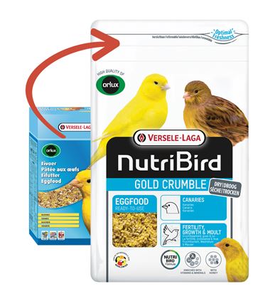 NUTRIBIRD ALLEVAMENTO PATE' SECCO CANARINI GIALLO 1KG