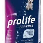 PROLIFE DOG GRAIN FREE SENS. PUPPY SOLE FISH&POTATO MEDIUM/LARGE  10 KG