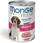 MONGE FRESH CANE ADULT PORK BOCCONI IN PATE' 400GR