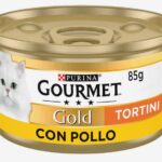 d GOUR CAT GOLD TORTINI POLLO85G