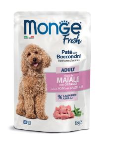 MONGE FRESH BUSTE DOG MAIALE E ORTAGGI 85GR