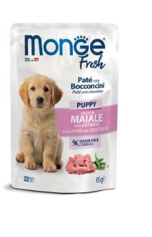 MONGE FRESH BUSTE DOG P&J MAIALE E ORTAGGI 85GR