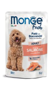 MONGE FRESH BUSTE DOG SALMONE 85GR