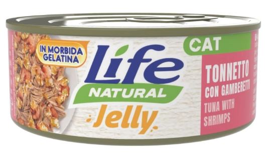 LIFE CAT JELLY TONNETTO CON GAMBERETTI 70GR