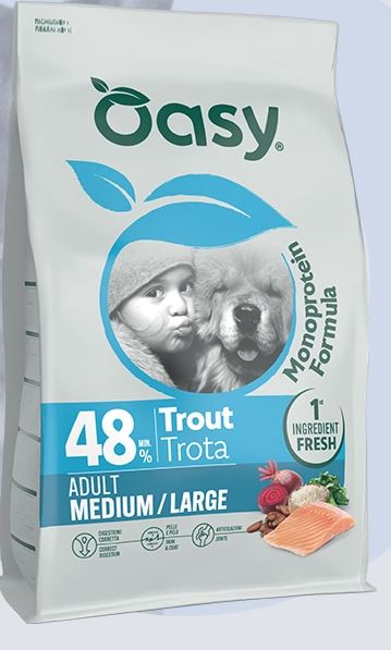 d OASY DOG MONO AD M/L TROTA 2KG